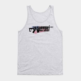 2A Support New Jersey USA Tank Top